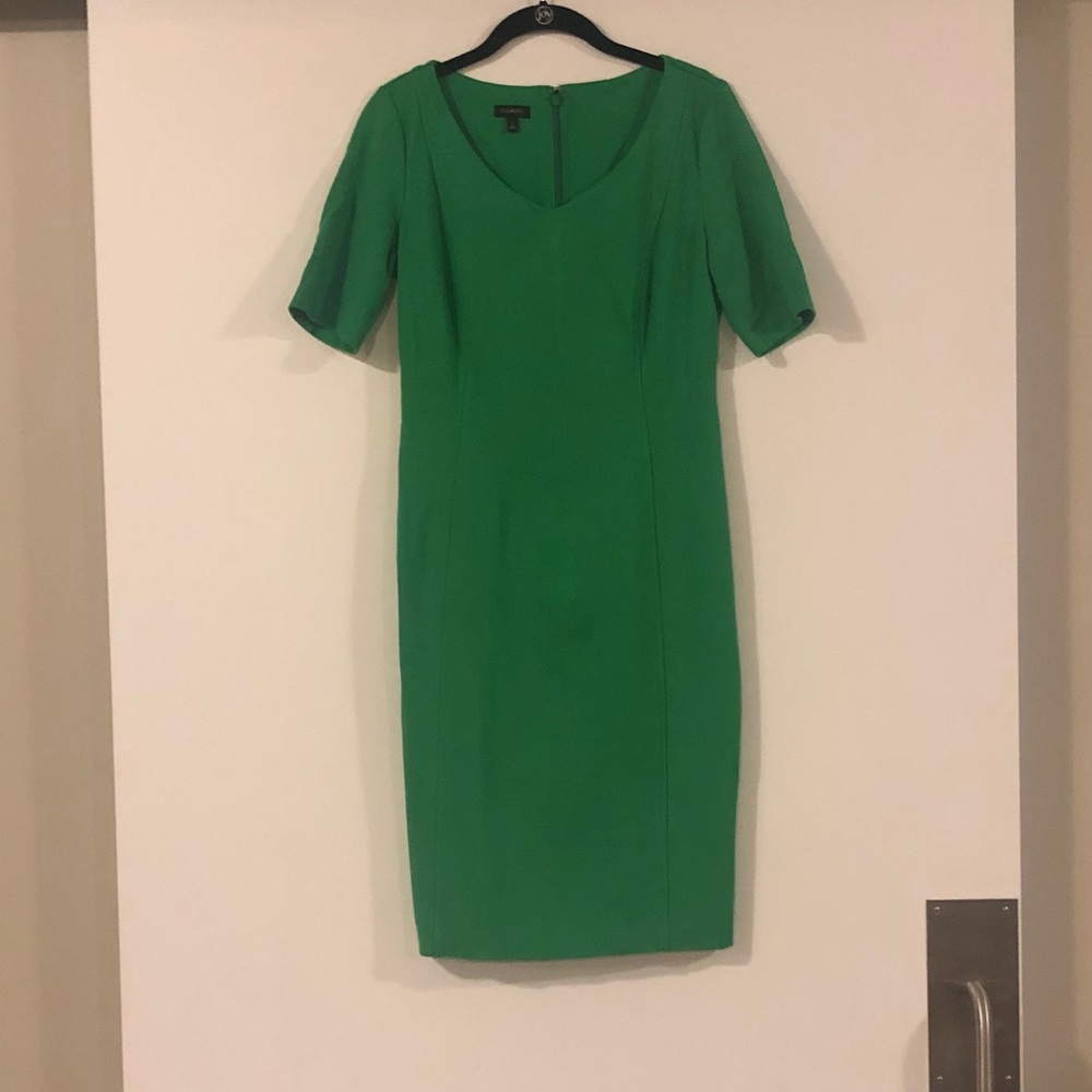 Green work dress from Talbots. Size 2.